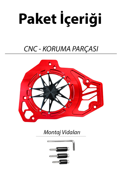 Honda Pcx Uyumlu Deniz Yıldızı Radyatör Koruması 2021-2026 Cnc Kırmızı