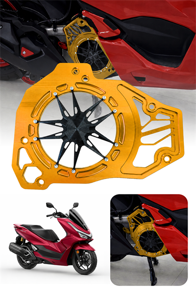 Honda Pcx Uyumlu Deniz Yıldızı Radyatör Koruması 2021-2026 Cnc Gold