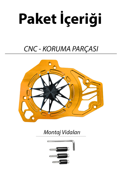 Honda Pcx Uyumlu Deniz Yıldızı Radyatör Koruması 2021-2026 Cnc Gold
