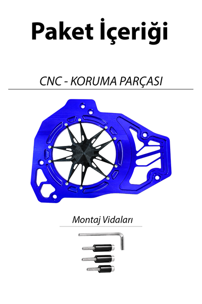 Honda Pcx Uyumlu Deniz Yıldızı Radyatör Koruması 2021-2026 Cnc Mavi
