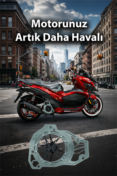 Honda Pcx Uyumlu Deniz Yıldızı Radyatör Koruması 2021-2026 Cnc Titanyum