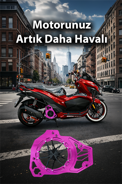 Honda Pcx Uyumlu Deniz Yıldızı Radyatör Koruması 2021-2026 Cnc Mor