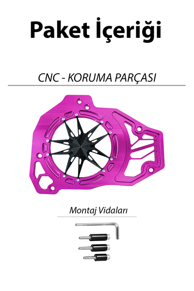 Honda Pcx Uyumlu Deniz Yıldızı Radyatör Koruması 2021-2026 Cnc Mor
