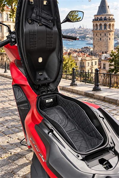 Honda Pcx Uyumlu Deri Bagaj Havuz Paspası 2018-2026 Siyah