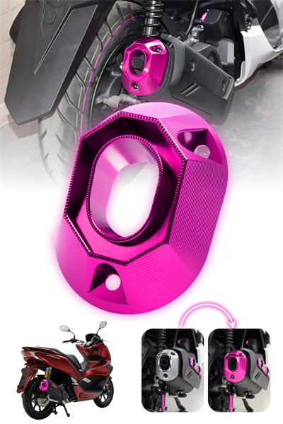 Honda Pcx Uyumlu Egzoz Ucu 2021-2026 Cnc Mor