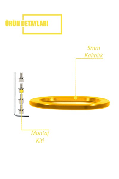 Honda Pcx Uyumlu Egzoz Ucu 2021-2026 Cnc Gold