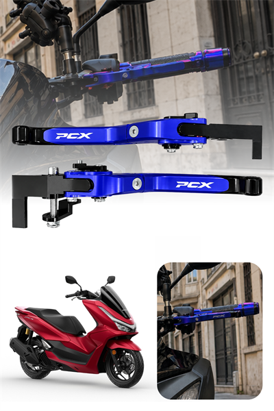 Honda Pcx Uyumlu El Frenli Manet 2025-2026 Cnc Mavi