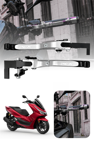Honda Pcx Uyumlu El Frenli Manet 2025-2026 Cnc Gümüş