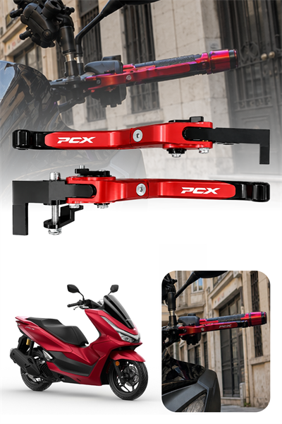 Honda Pcx Uyumlu El Frenli Manet 2025-2026 Cnc Kırmızı