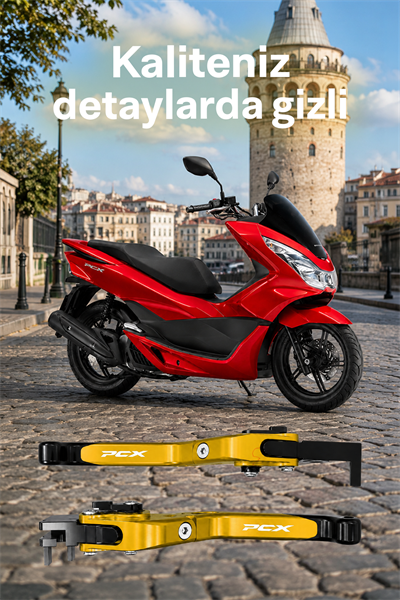 Honda Pcx Uyumlu Fren Maneti 2021-2024 Cnc Gold