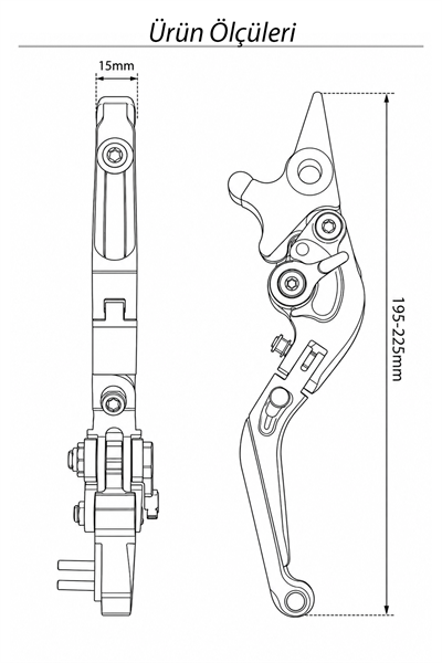 Honda Pcx Uyumlu Fren Maneti 2021-2024 Cnc Mor