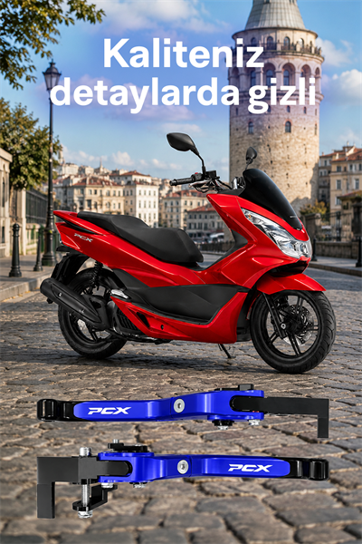Honda Pcx Uyumlu Fren Maneti 2021-2024 Cnc Mavi