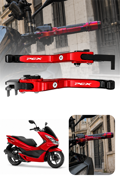 Honda Pcx Uyumlu Fren Maneti 2021-2024 Cnc Kırmızı
