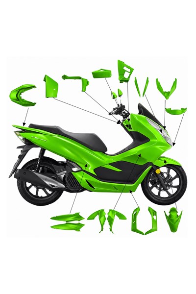 Honda Pcx Uyumlu Full Grenaj Seti 2021-2024 Yeşil