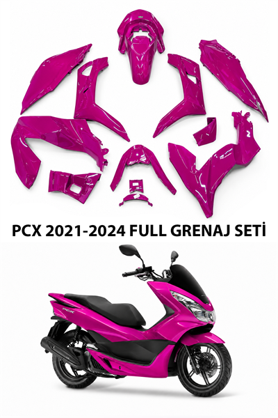 Honda Pcx Uyumlu Full Grenaj Seti 2021-2024 Fuşya