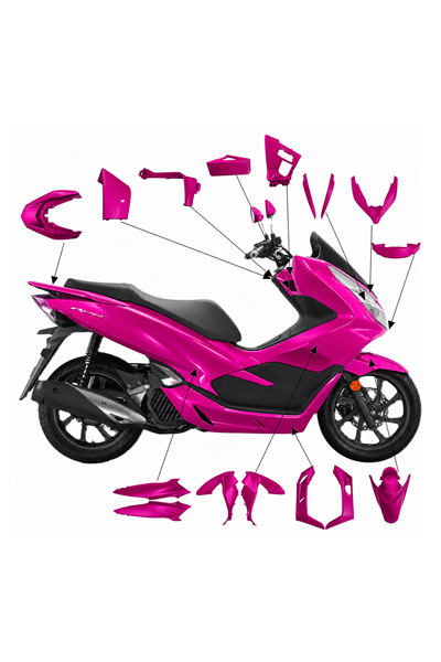 Honda Pcx Uyumlu Full Grenaj Seti 2021-2024 Fuşya