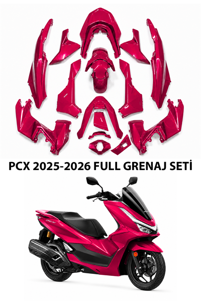 Honda Pcx Uyumlu Full Grenaj Seti 2025-2026 Pembe