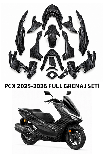 Honda PCX 2025–2026 Uyumlu PCX Luxury Edition Serisi Full Grenaj / Kaporta Seti