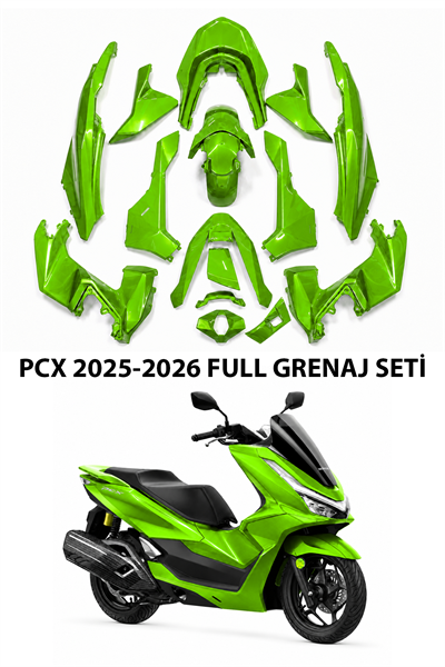 Honda Pcx Uyumlu Full Grenaj Seti 2025-2026 Yeşil