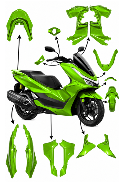 Honda Pcx Uyumlu Full Grenaj Seti 2025-2026 Yeşil
