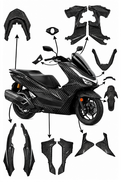 Honda PCX 2025–2026 Uyumlu PCX Luxury Edition Serisi Full Grenaj / Kaporta Seti