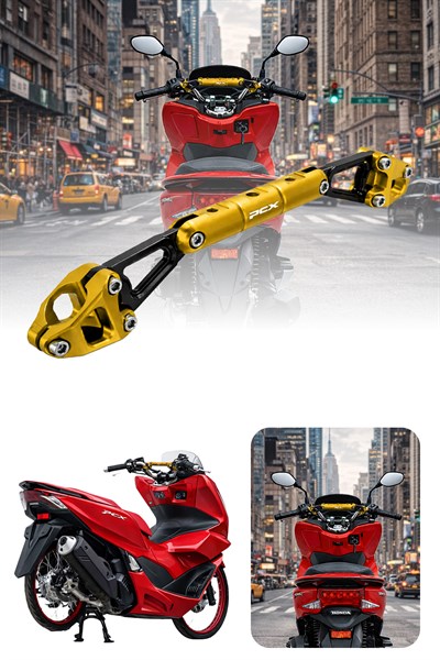 Honda Pcx Uyumlu Gidon Barı 2021-2024 Cnc Gold