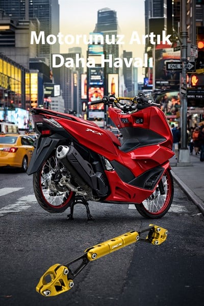 Honda Pcx Uyumlu Gidon Barı 2021-2024 Cnc Gold