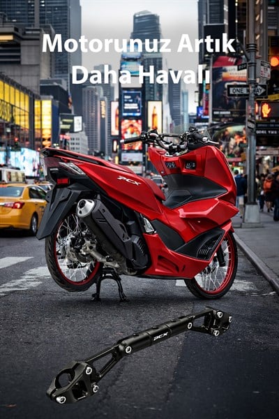 Honda Pcx Uyumlu Gidon Barı 2021-2024 Cnc Siyah