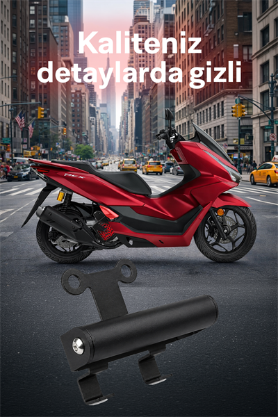 Honda Pcx Uyumlu Gidon Orta Bar 2025-2026 Cnc Siyah