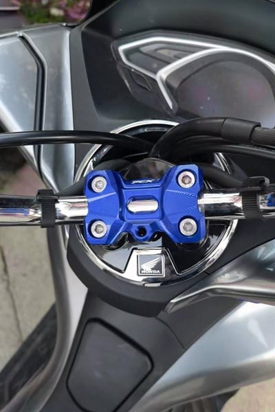 Honda Pcx Uyumlu Gidon Yükseltme 2021-2024 Cnc Mavi