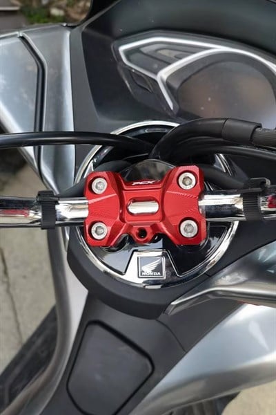 Honda Pcx Uyumlu Gidon Yükseltme 2021-2024 Cnc Kırmızı