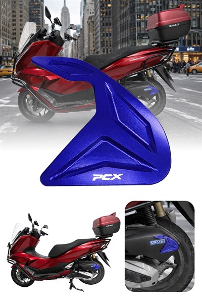 Honda Pcx Uyumlu Hava Filtresi Dekoru 2021-2026 Cnc Mavi