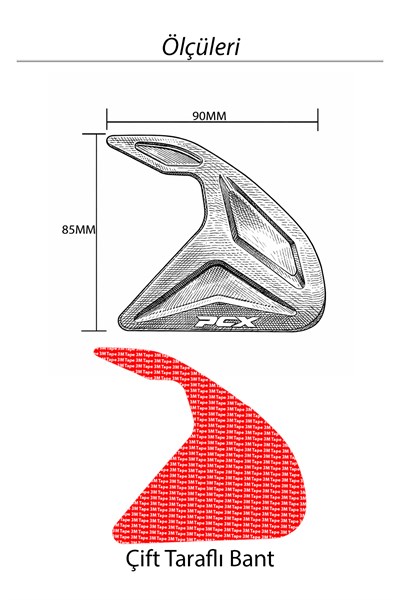 Honda Pcx Uyumlu Hava Filtresi Dekoru 2021-2026 Cnc Kırmızı