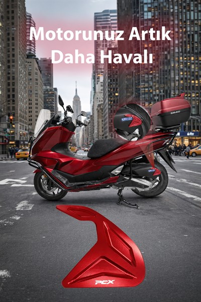 Honda Pcx Uyumlu Hava Filtresi Dekoru 2021-2026 Cnc Kırmızı