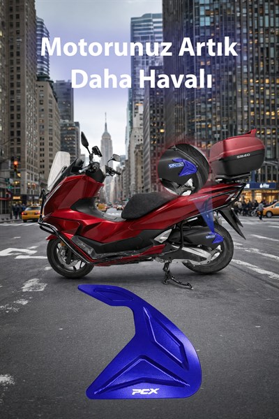 Honda Pcx Uyumlu Hava Filtresi Dekoru 2021-2026 Cnc Mavi