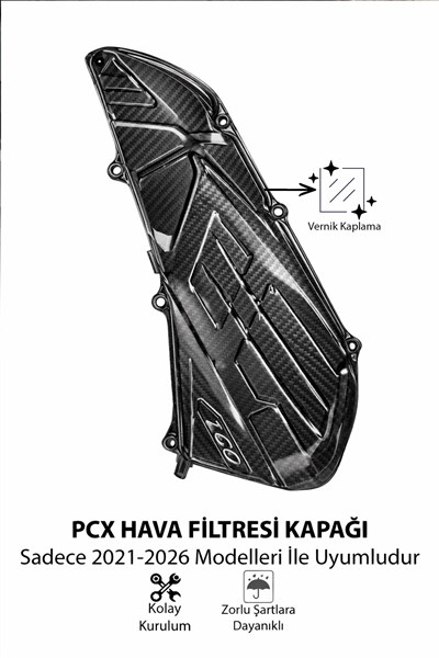 Honda Pcx Uyumlu Hava Filtresi Kapağı 2021-2026 Karbon Desen
