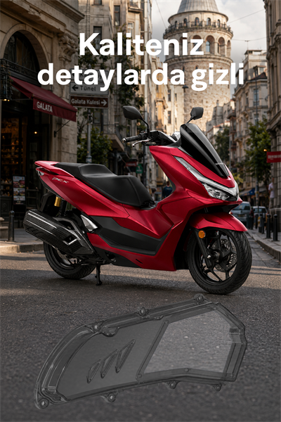 Honda Pcx Uyumlu Hava Filtresi Kapağı V2 2021-2026 Füme