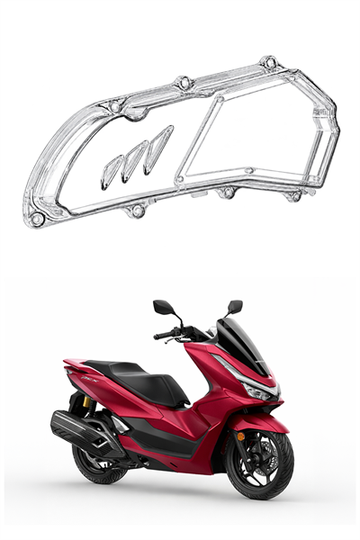 Honda Pcx Uyumlu Hava Filtresi Kapağı V2 2021-2026 Şeffaf