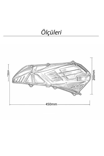 Honda Pcx Uyumlu Hava Filtresi Kapağı 2021-2026 Şeffaf-Füme