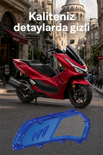 Honda Pcx Uyumlu Hava Filtresi Kapağı V2 2021-2026 Mavi