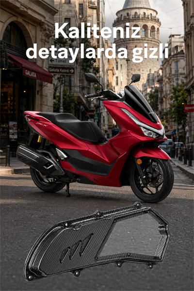 Honda Pcx Uyumlu Hava Filtresi Kapağı V2 2021-2026 Karbon