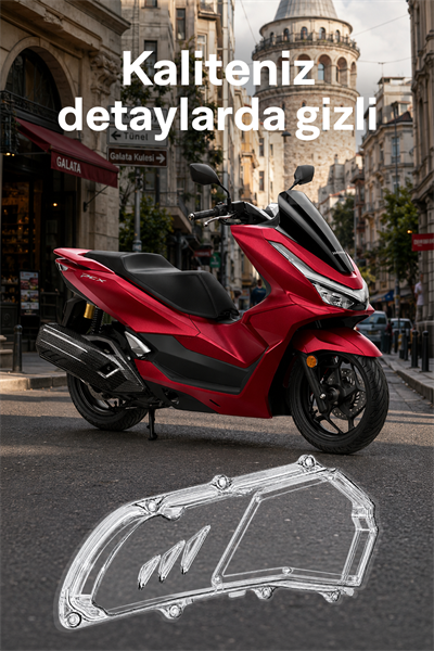 Honda Pcx Uyumlu Hava Filtresi Kapağı V2 2021-2026 Şeffaf