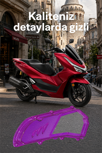 Honda Pcx Uyumlu Hava Filtresi Kapağı V2 2021-2026 Mor