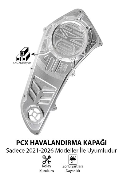 Honda Pcx Uyumlu Hava Filtresi Kapağı 2021-2026 Cnc