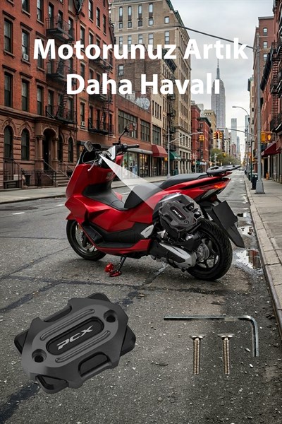 Honda Pcx Uyumlu Hidrolik Kapağı 2020-2026 Cnc Siyah