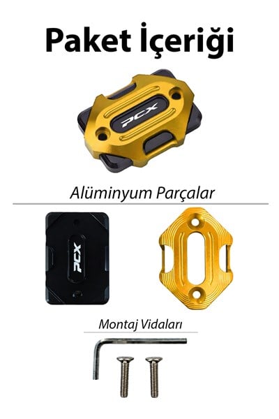 Honda Pcx Uyumlu Hidrolik Kapağı 2020-2026 Cnc Gold