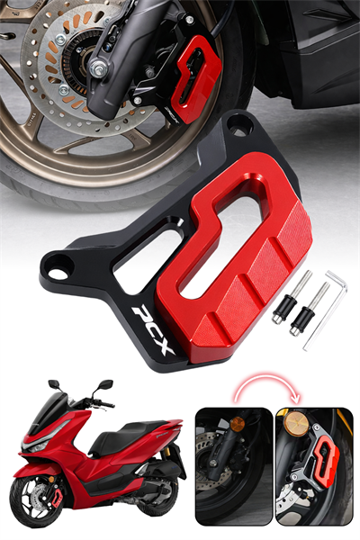 Honda Pcx Uyumlu Kaliper Koruyucu 2021-2026 Cnc Kırmızı