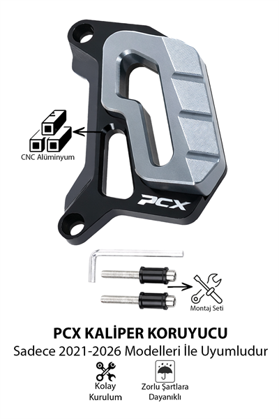 Honda Pcx Uyumlu Kaliper Koruyucu 2021-2026 Cnc Titanyum