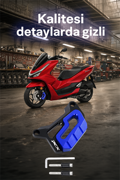 Honda Pcx Uyumlu Kaliper Koruyucu 2021-2026 Cnc Mavi