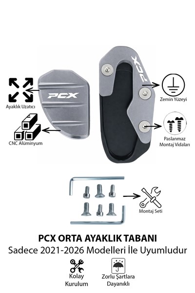 Honda Pcx Uyumlu Kaz Ayağı Koruyucu Seti 2021-2026 Cnc Titanyum